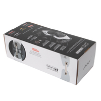Boîtes en carton ondulé pour emballage de protections sportives, avec impression personnalisée, finition brillante, pour genouillères.
