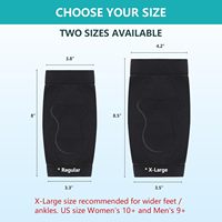 Chaussettes de compression rembourrées pour la protection du talon et du tendon d'Achille, avec gel premium, pour le syndrome de Haglund et la bursite