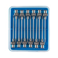 Aguja Tubular de Acero Inoxidable Reutilizable de Alta Calidad, Calibre 18, para Diagnóstico Veterinario e Inyección