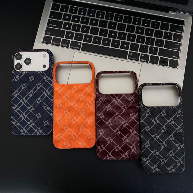 Business Printing Leather Design Magnetic Charging Mobile Phone case for iPhone 13 14 Pro Max 15 16 17 Air Hard PC Back Cover