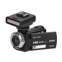 Caméscope ORDRO V12 FHD 1080P Caméra vidéo à vision nocturne Caméra Vlog
