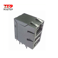 Connecteur RJ45 Ethernet pour carte PCB, module femelle 10/100Base-TX avec transformateur