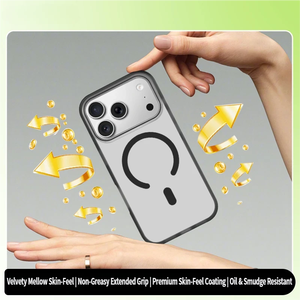 Funda Híbrida Magnética Acrílica con Airbag <span class=keywords><strong>Invisible</strong></span>, Acabado Suave al Tacto, Carcasa Rígida para iPhone 15 14 Pro, Carcasa Transparente Estética - Product Image 5
