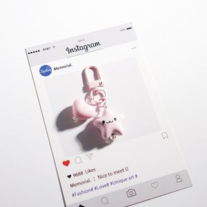 Portachiavi con ciondolo a cuore Y2K, giallo e rosa, simpatico pentagramma, <span class=keywords><strong>stella</strong></span> bombata, per donne e ragazze, gioielli, regalo, accessori - Product Image 6