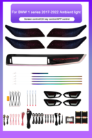 Kit d'éclairage ambiant dynamique SJC Car 256 couleurs pour BMW Série 1 F20/F40 2017-2022, accessoires décoratifs LED intérieurs