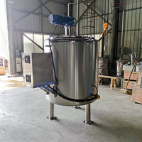 Cuve de réaction chimique en acier inoxydable 304/SUS316L de 50L à 3000L avec agitateur et pompe, machine industrielle de mélange et d'hydrolyse