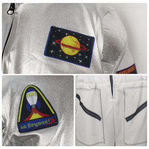 Costume de Cosplay d'astronaute pour enfants, pour spectacle sur scène, fête d'halloween, matériau en Polyester respirant - Product Image 3