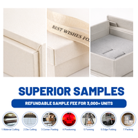Boîtes cadeaux rigides personnalisées pour l'emballage de bijoux avec fermeture magnétique à ruban et insert en mousse
