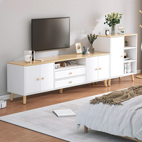Rak TV Minimalis Modern, Tipe Standing, Kompak, untuk Ruang Tamu, Kamar Tidur, Hotel, Kabinet Tinggi, Perabot Rumah