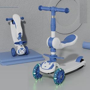 Vente en gros de <span class=keywords><strong>trottinette</strong></span> pliable 3 en 1 pour enfants, 3 en 1, vélo d'équilibre, scooter à 3 roues avec siège pour enfants de 2 à 4 5 à <span class=keywords><strong>10</strong></span> <span class=keywords><strong>ans</strong></span> - Product Image 1