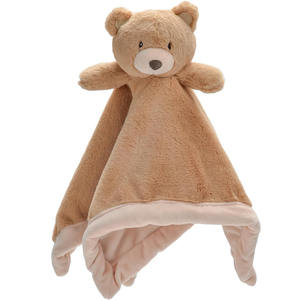 Manta de Seguridad para Bebé, Osito de Peluche Suave, para Recién Nacidos, Niños y Niñas, Género Neutro, Juguete de Peluche para Abrazar, Manta Acogedora - Product Image 1