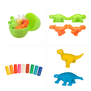 Juego de huevos de Pascua para niños, Set de 5 paquetes de masa de juegos, masa de dinosaurios, herramientas de creación con animales, 4 Uds./PDQ - Product Image 4
