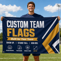 Drapeau personnalisé d'usine, bannière d'impression par sublimation en polyester pour événements sportifs d'équipe en extérieur, conception et impression de drapeaux