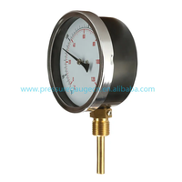 Penjualan langsung pabrik pemanas air termometer Bimetal batang kuningan