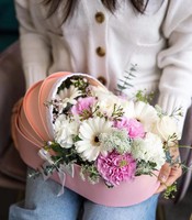 Boîte à fleurs en forme de berceau pour bébé, nouveau design, bouquet haut de gamme, petit berceau, boîte cadeau