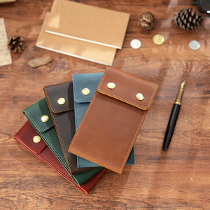 Piccolo taccuino per appunti con tasca interna in pelle tascabile per taccuino blocco per appunti per il diario del viaggiatore del regalo della scuola - Product Image 2