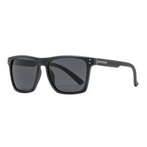 Lunettes de soleil classiques pour hommes, monture noire en PC, protection polarisée UV400 pour la conduite et l'utilisation en extérieur - Product Image 1