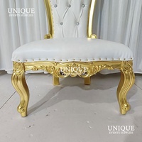 Luxus Royal Gold High Back Throne Stuhl Sofa für Erwachsene für Hotel Villa Vermietungen Party Esszimmer möbel für Wohnzimmer Schlafzimmer