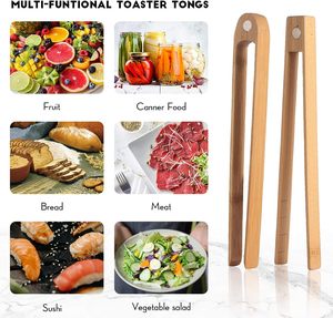 Wooden <strong>Toaster</strong> <strong>Tongs</strong> With Magnet Magnetic <strong>Bamboo</strong> <strong>Toaster</strong> <strong>Tongs</strong> Wood Toast <strong>Tongs</strong> Natural <strong>Bamboo</strong> Kitchen Utensil Accessories