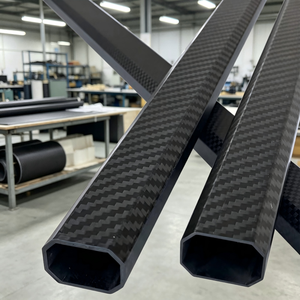 Tube hexagonal en fibre de carbone 3K de 12 mm pour support d'instrument de <span class=keywords><strong>musique</strong></span> - Product Image 2