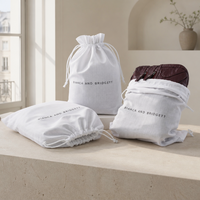 Sac de rangement en toile de coton pour chapeau, grand sac à cordon réutilisable, housse anti-poussière personnalisée pour chapeau et sac à main, vente en gros