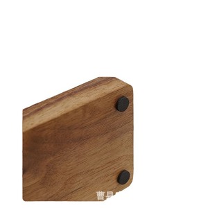 Wooden Desktop Pen Holder Phone Stand Square <b>Solid</b> <b>Wood</b> Storage Rack Office <b>Desk</b> Organizer With Digital Printing Logo - Product Image 1