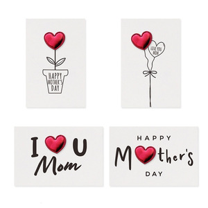 Regalos Navideños para el Día de la Madre, Tarjeta 3D con Corazón de Amor Materno, Tarjeta de Felicitación Hecha a Mano, Tarjeta de Felicitación para el Día de la Madre al por Mayor - Product Image 1