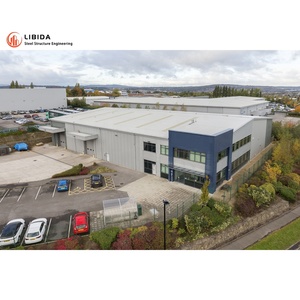 定制设计预制棚钢结构仓库车间工业建筑单体两层钢结构 - Product Image 3