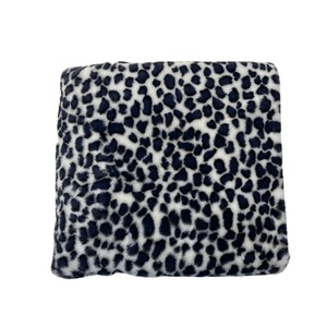 China Manufacturer Wholesale Super Soft Animal Faux Fur Leopard <strong>Print</strong> <strong>Rabbit</strong> Plush Polyester <strong>Fabric</strong> - Product Image 1