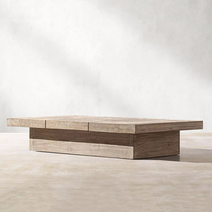 Tất cả thời tiết gỗ tếch trung tâm bảng hiện đại sang trọng khách sạn Patio đồ nội thất sân vườn ngoài trời Bàn cà phê - Product Image 3