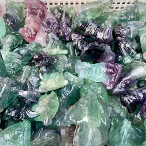 Venta al por Mayor de Artesanías de Cristal Tallado en Forma de Animales, Piedra Natural Curativa, Tallado de Perro <span class=keywords><strong>Labrador</strong></span> de Fluorita para Decoración - Product Image 5