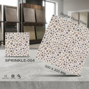 Carreaux de sol en céramique 300x300mm, gaufrés, design numérique, brillants, rectifiés, rustiques - Product Image 5