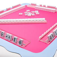 Supports à Mahjong festonnés personnalisés et poussoirs de tuiles robustes pour club familial