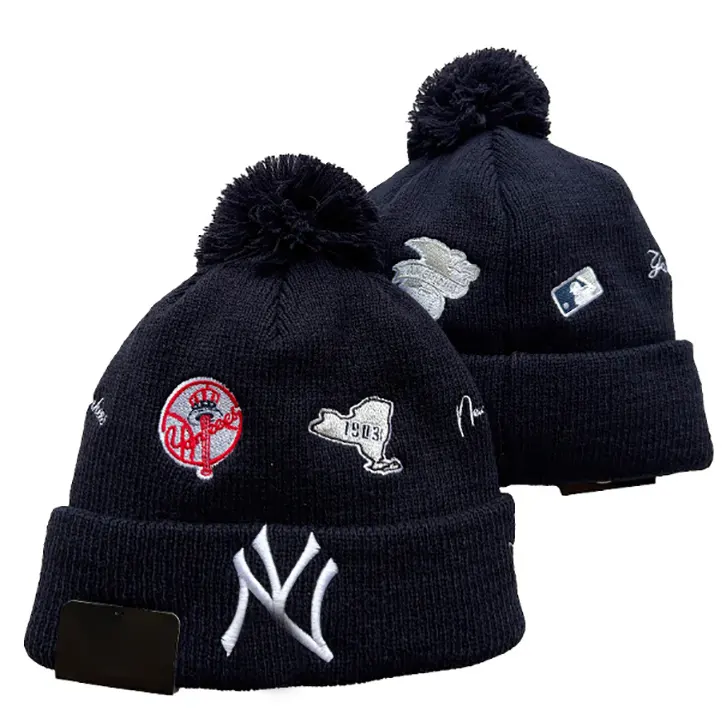 2311 Logo all'ingrosso di alta qualità marchio di lusso adulto Unisex 3D ricamo semplice acrilico maglia invernale personalizzato berretto cappello