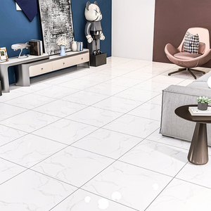 Đầy đủ cơ thể tráng men cao glossy gạch sàn carrara trắng đá sứ gạch đá cẩm thạch kết cấu phòng tắm nhà bếp nội thất phòng - Product Image 2