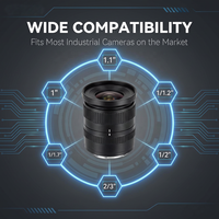 Objectif de caméra industrielle 25MP 35mm F2.8 à faible distorsion pour l'inspection de circuits imprimés, la vision industrielle et les lignes de production automatisées