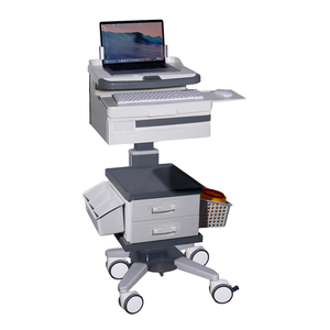 Chariot mobile pour ordinateur de travail médical, équipement médical en plastique de classe II Meden M6, dernier modèle/nouveau modèle, pour hôpital, patient, médecin - Product Image 1