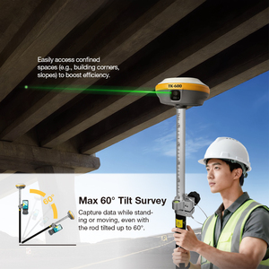 TopTech TK600 Laser Gnss Receptor Gps Rtk, IP67, IMU 60 ° Encuesta de inclinación, <span class=keywords><strong>Google</strong></span> Map, Multilingual Speech Laser Gps Rtk - Product Image 6