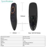 Perekam Suara Digital dengan Kendali Jarak Jauh, Poros Keyboard G10 G10S Giroskop Remote Control IR untuk Kotak Tv Android
