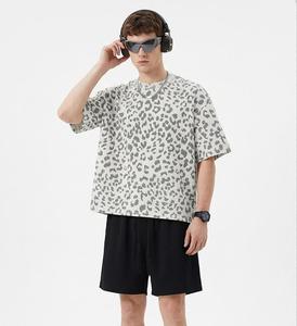 Camiseta de Hombre de Manga Corta, Estilo Urbano, Primavera-Verano, Europeo Americano, Vintage, Corte Regular, Tejido Liso, Informal, Transpirable y Holgada - Product Image 2