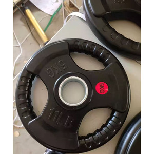 フィットネス機器ウェイトプレートセット ラバーコーティング鉄製プレート トライグリップダンベル バーベルウェイトプレート トライグリップ - Product Image 5