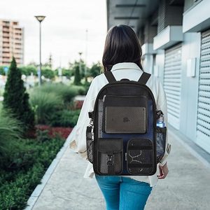 Sac à dos en maille grande capacité avec plusieurs compartiments pour hommes et femmes, idéal pour les voyages d'affaires, les trajets quotidiens, l'école - Product Image 5