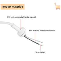 Câble DC professionnel 5A 60W pour réparation d'ordinateur portable MacBook, pièce de rechange, fil résistant aux hautes températures avec connecteur