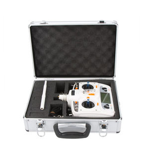 Алюминиевый серебристый корпус с высокой плотностью пенопластовый Внутренний чехол для инструмента для <span class=keywords><strong>Futaba</strong></span> JR Spektrum Walkera передатчик с плечевым ремнем - Product Image 1