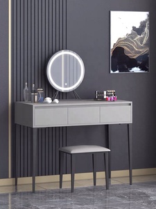 New Modern Dressing Table Quarto Set Mesa De Maquiagem Móveis De Madeira Dresser Mesas Com Espelho Luminoso Para Quarto - Product Image 5