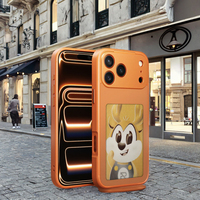 Étui de téléphone intelligent de luxe avec écran E Ink, TPU+PC, antichoc, avec images personnalisables, protection d'écran, sac LED inclus
