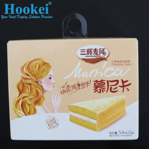 Hookei <b>Transparent</b> Plastic Self-Adhesive Die Cut Hang Tabs for Supermarket Use-Waterproof & Durable - Product Image 3