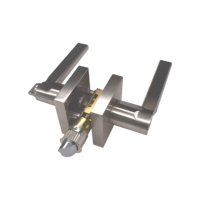 Serrure de porte tubulaire robuste et durable en zinc plaqué avec clés en laiton pour portes de 30 à 45 mm d'épaisseur