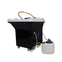 Équipement de spa capillaire portable le plus vendu avec évier en acier inoxydable et deux réservoirs (eau potable et eaux usées) pour salons de beauté