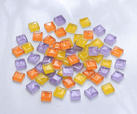 Perles en vrac pour mosaïque DIY, 1 cm, en verre cristal, pierres colorées, matériaux pour patchs d'enfants, utilisation minimaliste et moderne pour salon